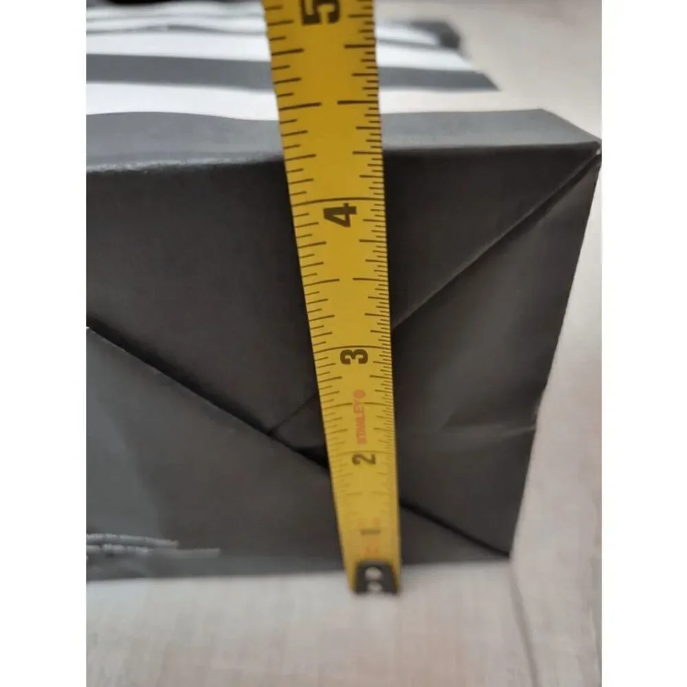 🖤🤍 SEPHORA Empty Black White Striped Paper Shopping Gift Bag with Tissues